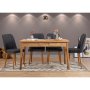 HANAH HOME Trpezarijski sto i stolice Santiago Atlantic-Anthracite - slika 1