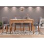 HANAH HOME Trpezarijski sto i stolice Santiago Atlantic-Grey - slika 1