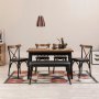 HANAH HOME Trpezarijski set Oliver Sbt Barok Black - slika 1