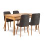 HANAH HOME Trpezarijski set Costa Atlantic Anthracite - slika 2