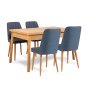 HANAH HOME Trpezarijski set Costa Atlantic Navy Blue - slika 2