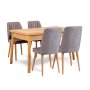 HANAH HOME Trpezarijski set Costa Atlantic Grey - slika 2