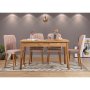 HANAH HOME Trpezarijski sto i stolice Costa Atlantice Stone - slika 1