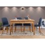 HANAH HOME Trpezarijski sto i stolice Costa Atlantice Navy Blue - slika 1