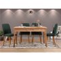HANAH HOME Trpezarijski sto i stolice Costa Atlantice Green - slika 1