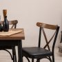 HANAH HOME Trpezarijski sto i stolice Oliver Sbt Barok Black - slika 2