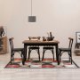 HANAH HOME Trpezarijski sto i stolice Oliver Sbt Barok Black - slika 1