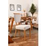 HANAH HOME Trpezarijski sto i stolice Palace Wooden Cream - slika 3