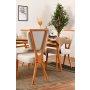 HANAH HOME Trpezarijski sto i stolice Palace Wooden Cream - slika 4