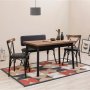 HANAH HOME Trpezarijski set Oliver Sbt Barok Siyah - slika 2