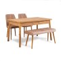 HANAH HOME Trpezarijski set Costa Atlantic-Stone - slika 2