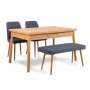 HANAH HOME Trpezarijski set Costa Atlantic-Navy Blue - slika 2