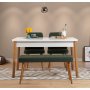 HANAH HOME Trpezarijski set Costa Atlantic White-Green - slika 1