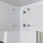 HANAH HOME Trpezarijski sto Single 90 Shiny White - slika 4
