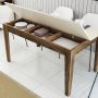 HANAH HOME Trpezarijski sto Milan 517 Walnut Cream - slika 4