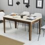 HANAH HOME Trpezarijski sto Milan 517 Walnut Cream - slika 1