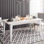 HANAH HOME Trpezarijski sto Polka White - slika 1