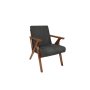 HANAH HOME Fotelja Melody Black Grey - slika 5