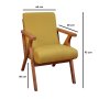 HANAH HOME Fotelja Melody Yellow - slika 4