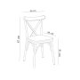 HANAH HOME Trpezarijska stolica Oliver Chair White Karina K - slika 4