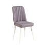 HANAH HOME Trpezarijska stolica Stormi Sandalye Wht Grey - slika 1
