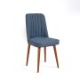 HANAH HOME Trpezarijska stolica Vina 1048 Dark Blue Walnut - slika 4