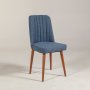 HANAH HOME Trpezarijska stolica Vina 1048 Dark Blue Walnut - slika 1