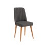 HANAH HOME Trpezarijska stolica Vina Sandalye Anthracite Atlantic - slika 3