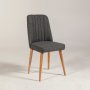 HANAH HOME Trpezarijska stolica Vina Sandalye Anthracite Atlantic - slika 1