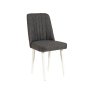 HANAH HOME Trpezarijska stolica Vina Sandalye Anthracite White - slika 3