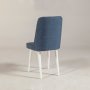 HANAH HOME Trpezarijska stolica Vina Sandalye Dark Blue White - slika 2