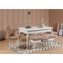 HANAH HOME Trpezarijska stolica Vina Sandalye White Stone - slika 5