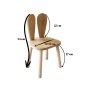 HANAH HOME Dečija stolica Bunny Chair Brown - slika 4