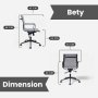 HANAH HOME Kancelarijska stolica Bety Work Tan - slika 5