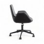 HANAH HOME Kancelarijska stolica Dora Black Anthracite - slika 3