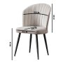 HANAH HOME Set 2 stolice Rubi Yellow - slika 3