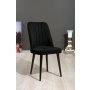 HANAH HOME Set 2 stolice Vega Black - slika 1