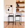 HANAH HOME Barska stolica Pıetro Black - slika 3