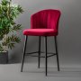 HANAH HOME Set 2 barske stolice Rubi Claret Red - slika 1