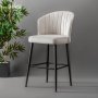 HANAH HOME Set 2 barske stolice Rubi Cream - slika 1