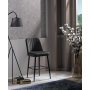 HANAH HOME Set 2 barske stolice Vento Anthracite - slika 1