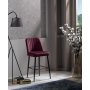 HANAH HOME Set 2 barske stolice Vento Claret Red - slika 1