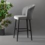 HANAH HOME Set 4 barske stolice Rubi Grey - slika 2