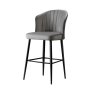 HANAH HOME Set 4 barske stolice Rubi Grey - slika 4