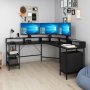 HANAH HOME Radni sto Power Black - slika 2