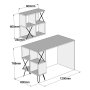 HANAH HOME Radni sto Extra 2 Oak - slika 4