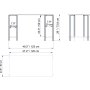 HANAH HOME Radni sto Reader White - slika 4