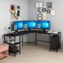 HANAH HOME Radni sto Power L 8537 Black - slika 3