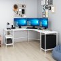 HANAH HOME Radni sto Power L White - slika 2