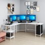 HANAH HOME Radni sto Power L White - slika 3